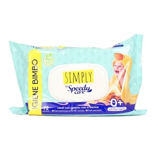 Speedy Care Simply 72 - 72 lingettes multi-usages pour bébés, douces pour les peaux sensibles