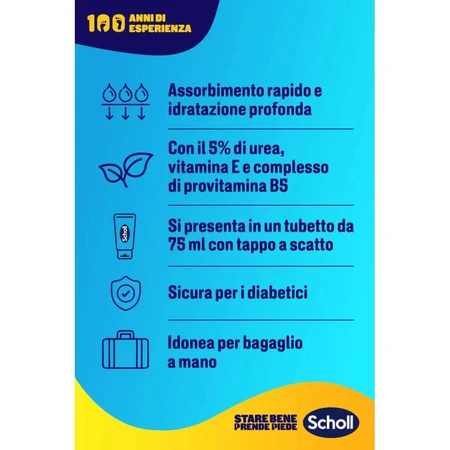 Scholl ExpertCare - Crème nourrissante intensive pour peaux rugueuses et calleuses, 75 ml
