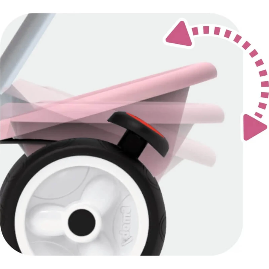Smoby Baby Balade Plus - Pink Tricycle
