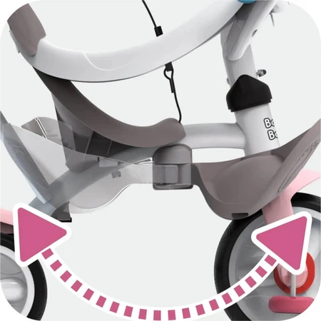 Smoby Baby Balade Plus - Pink Tricycle