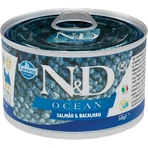 Farmina N&amp;d Ocean Adult Mini Salmón y Bacalao - Alimento completo para perros adultos de raza pequeña, 140 g
