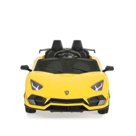 Moni Trade Bo Chiara - Voiture électrique jaune 12 V avec télécommande