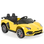 Moni Trade Bo Chiara - Voiture électrique jaune 12 V avec télécommande