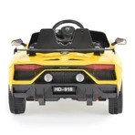 Moni Trade Bo Chiara - Voiture électrique jaune 12 V avec télécommande