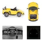 Moni Trade Bo Chiara - Voiture électrique jaune 12 V avec télécommande