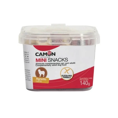 Camon Mini Lamb: golosinas con forma de estrella - Alimento complementario para perros adultos, 140 g