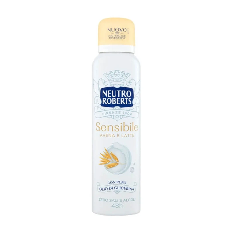 Neutro Roberts Sensitive Oats & Milk – 48-Stunden-Deo-Spray, 150 ml