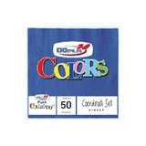 Dopla Colors - 50 kleurrijke servetten, 33 x 33 cm - blauw