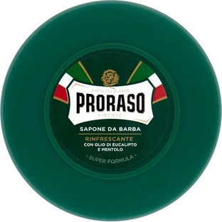 Proraso Refreshing - Savon à raser en pot à l'huile d'eucalyptus et au menthol, 75 ml