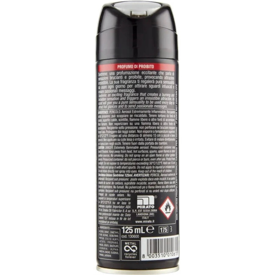Desodorante en spray Intesa Sex Unisex Sextreme, 125 ml