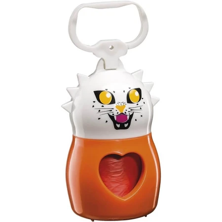 Ferplast Dudù Animals Tiger - Porte-sacs pour litière avec 20 sacs, 5,5 x 9 cm de diamètre