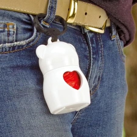 Ferplast Dudù Animals Tiger - Porte-sacs pour litière avec 20 sacs, 5,5 x 9 cm de diamètre