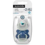 Suavinex Night &amp; Day Whale - 2 siliconenfopspenen voor baby’s van 4 tot 18 maanden