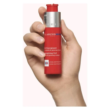 Gel energizante Clarins Men - Crema hidratante refrescante y anticontaminación, 50 ml