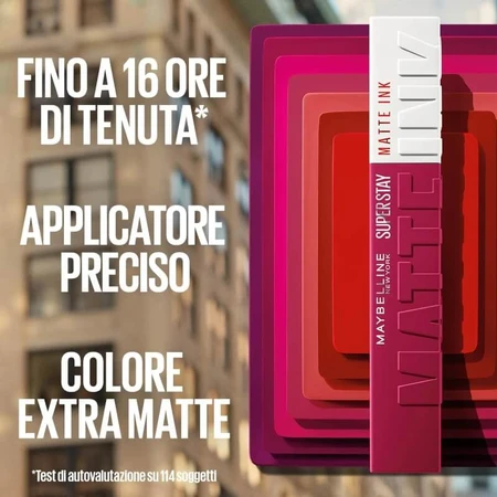 Maybelline Superstay Matte Ink - Rouge à lèvres mat liquide n° 20 Pioneer
