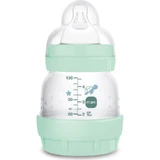Mam Easy Start Anti-Colic - Biberon pour bébés à partir de 0 mois avec tétine en silicone, 130 ml, bleu clair