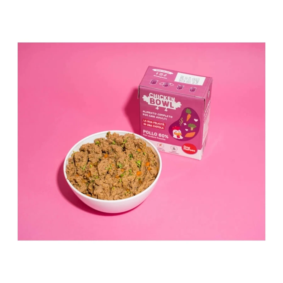 Dog Heroes Chicken Bowl - Volledig voer voor volwassen honden met een gevoelige maag of ter ondersteuning van het gewichtsbeheer, 390 g