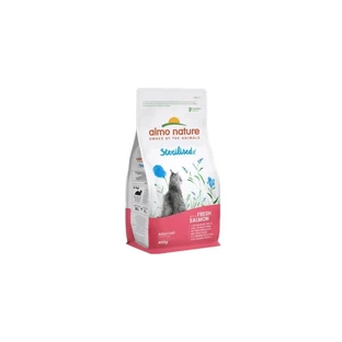 Almo Nature Holistic Droogvoer voor volwassen gecastreerde katten met zalm en rijst, 400 g