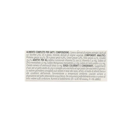Oasy Wet delicatese pentru pisici, pateu de curcan – hrană completă pentru pisici, 85 g