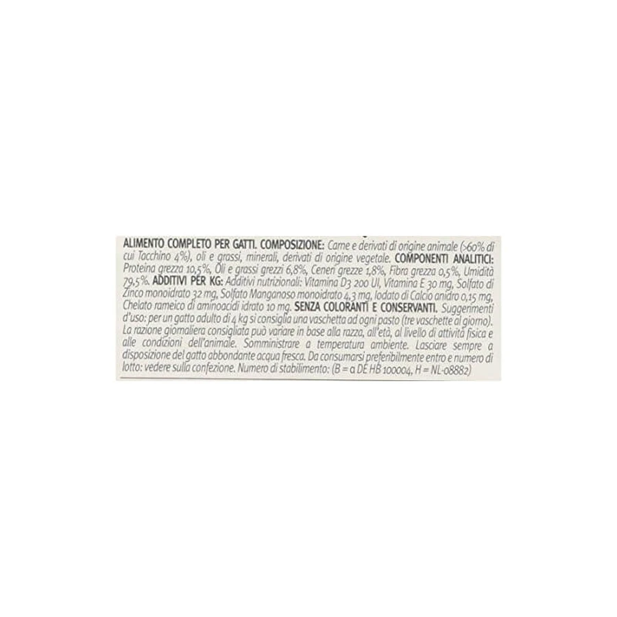 Oasy Wet delicatese pentru pisici, pateu de curcan – hrană completă pentru pisici, 85 g