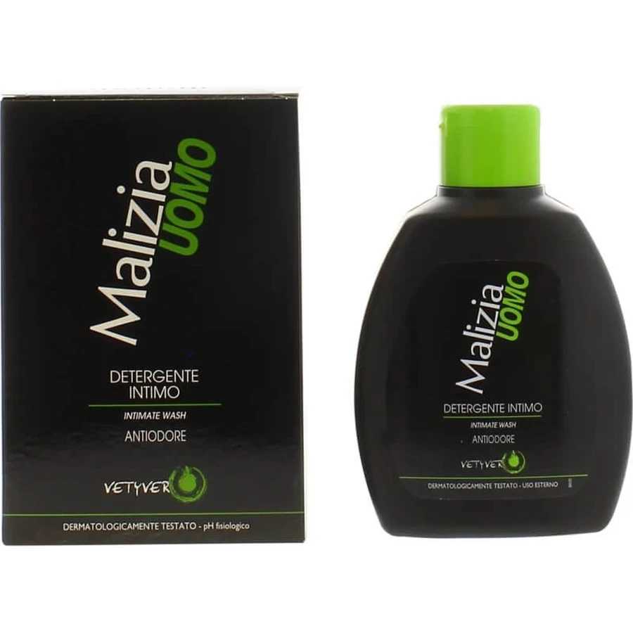 Malizia Uomo - Intimereiniger met vetivergeur, 200 ml