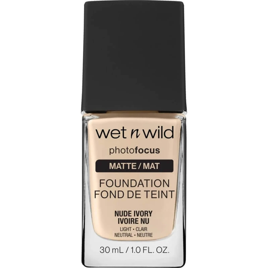 Base de maquillaje Photofocus de Wet n Wild - Base de maquillaje líquida - Nude Ivory