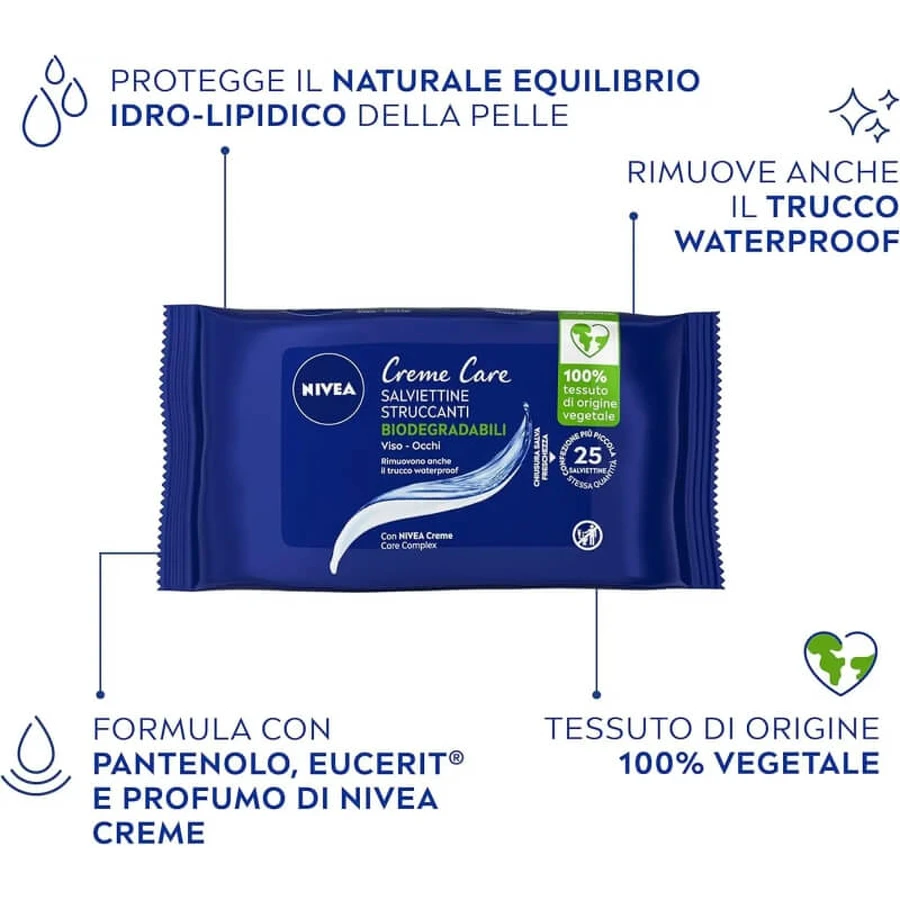 Nivea Skincare - 25 facial makeup remover wipes