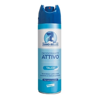 Elanco Sano e bello Talc - Déodorant neutralisant actif pour chiens et chiots, 250 ml