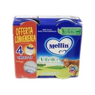 Mellin Kalbfleisch – Babynahrung, 4 Gläschen à 80 g