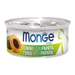 Monge Fruits Thunfisch mit Papaya – Alleinfuttermittel für Katzen, 80 g