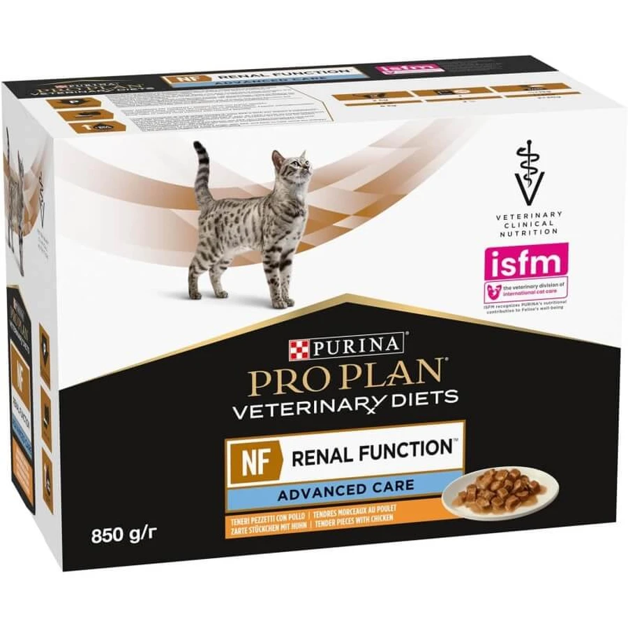 Purina Pro Plan Diet NF cu pui – hrană umedă dietetică pentru pisici cu insuficiență renală, 850 g