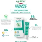 Collagène d'origine végétale Equilibra - Crème lissante anti-rides pour le contour des yeux, 15 ml