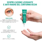 Collagène d'origine végétale Equilibra - Crème lissante anti-rides pour le contour des yeux, 15 ml