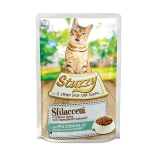 Stuzzy Rabbit Strips - Complete Food for Adult Cats, 85 g