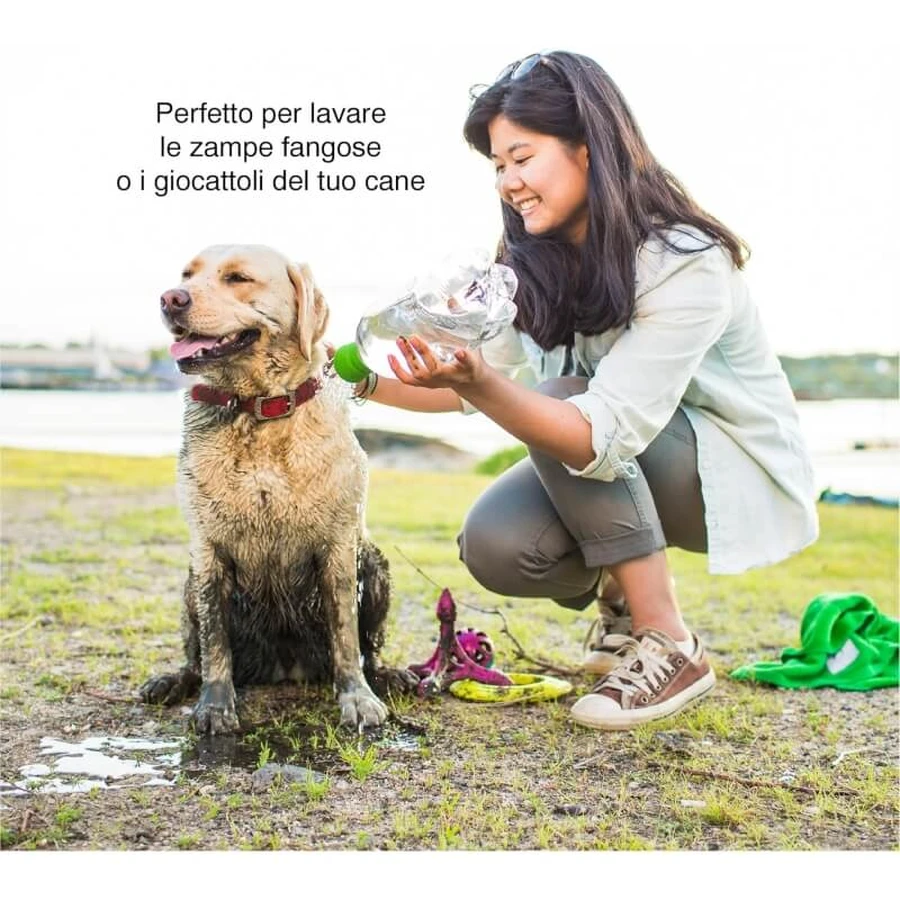 Kurgo Kurgo Mud Dog - Draagbare reisdouche voor honden, groen