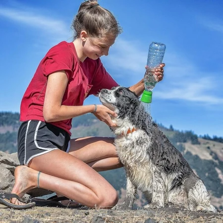 Kurgo Kurgo Mud Dog - Draagbare reisdouche voor honden, groen