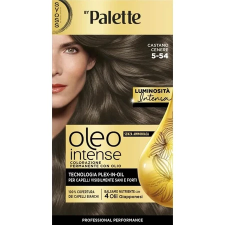 Syoss Oleo Intense Hair Color - Permanent Hair Color No. 5-54 Ash Brown