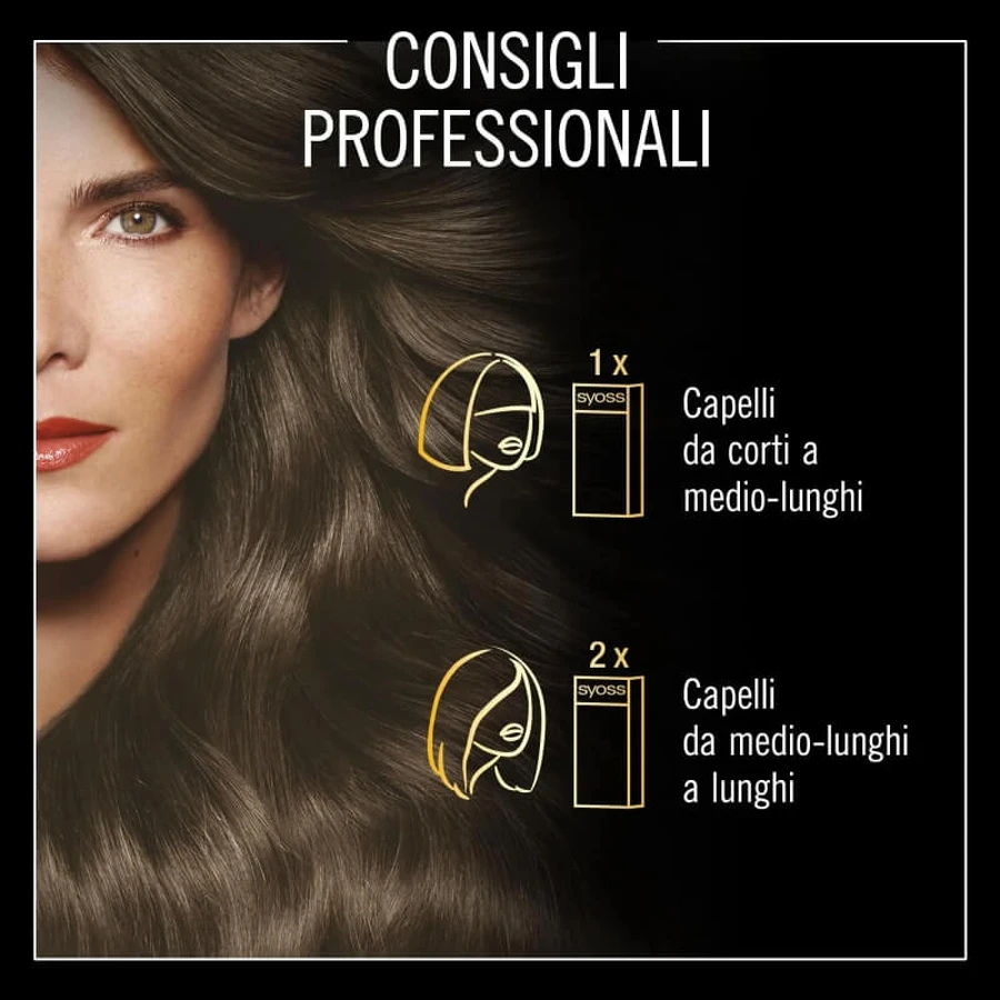 Syoss Oleo Intense Hair Color - Permanent Hair Color No. 5-54 Ash Brown