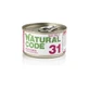 Natural Code 31 Huhn und Möhren – Alleinfuttermittel für ausgewachsene Katzen, 85 g