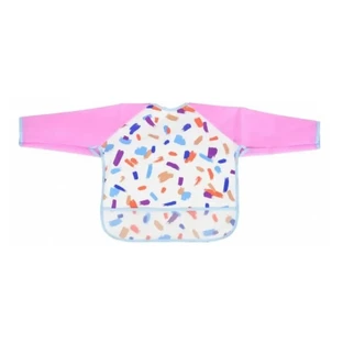 Cangaroo Silicone Bib with Sleeves - Holdy Pink