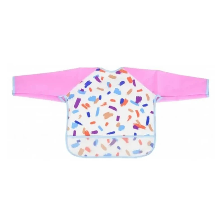 Cangaroo Silicone Bib with Sleeves - Holdy Pink