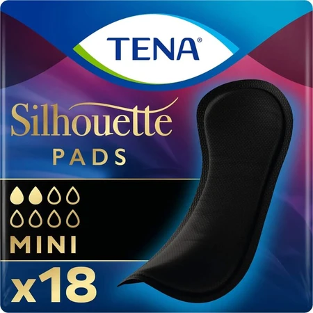 Tena Silhouette Noir - 18 mini pads for urinary incontinence