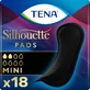 Tena Silhouette Noir - 18 mini pads for urinary incontinence
