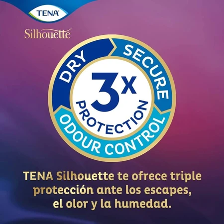 Tena Silhouette Noir - 18 mini pads for urinary incontinence