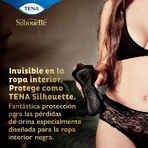 Tena Silhouette Noir - 18 mini pads for urinary incontinence