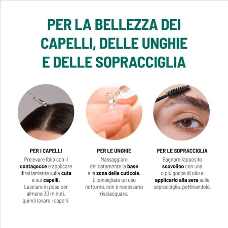 Equilibra Castor Oil for Hair, Nails, and Eyebrows, 100 ml