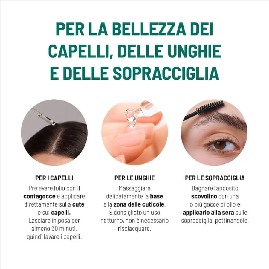 Equilibra Castor Oil for Hair, Nails, and Eyebrows, 100 ml