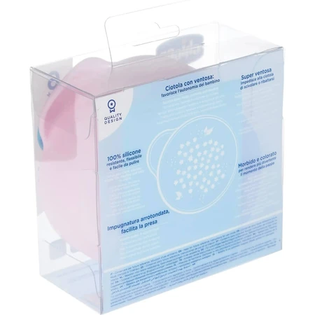 Chicco Easy Bowl – Rosa Silikonschale mit Saugnapf
