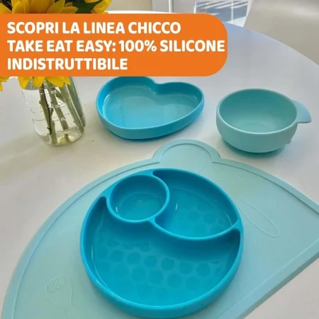 Chicco Easy Bowl – Rosa Silikonschale mit Saugnapf