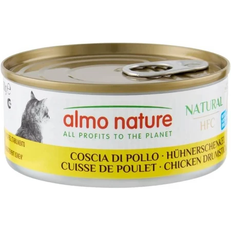 Almo Nature HFC Natuurlijke kippendij – Compleet natvoer voor volwassen katten, 150 g